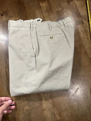 Pantalones Incotex Solwear 34 Beige Pantalón Italiano de Lujo Nuevo con Etiquetas $299 Foto 1 de 4