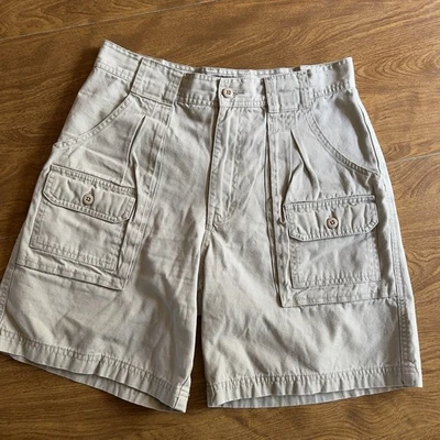Shorts Cabela’s Feminino Caqui Bege Lona Utilitário Carga 100% Algodão Tamanho 8 - Imagem 1 de 4