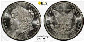1883 CC Morgan Silver Dollar PCGS MS-65 - Picture 1 of 1