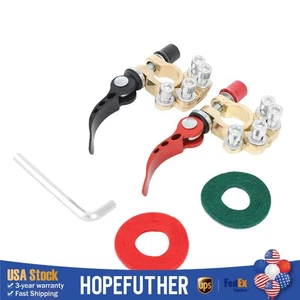 2Pcs Car Battery Terminal Connector Clamp Quick Release Adjust Disconnect Tool - Picture 1 of 14