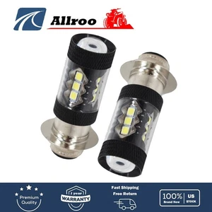 For Honda TRX 250 RECON 300 400 450 80W 8000K ICE Blue LED Bulb H6M 2xHeadlight - Picture 1 of 6