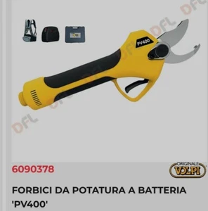 FORBICI DA POTATURA A BATTERIA PV400 Volpi Professionale Kit Con Accessori - Foto 1 di 2