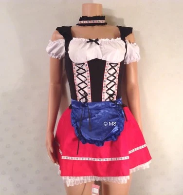 DISFRAZ DE CRIADA FRANCESA OKTOBERFEST CERVEZA NIÑA TRAJE MUJER BÁVARA ELEGANTE VESTIDO DAMA Foto 1 de 2