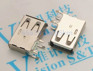 10 pcs USB Type A Female 4 Pin DIP PCB Socket Connector 4 pin DIP Legs - Picture 1 of 1