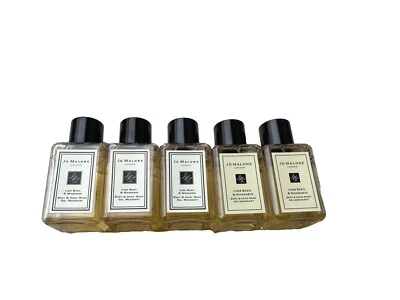 5x Jo Malone Lime Basil & Mandarin Body & Hand Wash Shower Gel 0.5oz/15ml Travel - Image 1 of 4