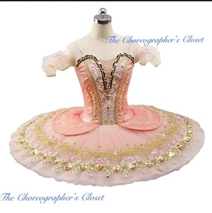 Disfraz Tutú de Ballet Melocotón Profesional Bella Durmiente Paquita Pequeño Mediano - Imagen 1 de 5