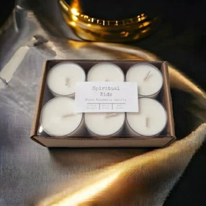 Black Raspberry Vanilla Soy Tealights 12 Count made w/ Fragrant/Essential Oils  - Picture 1 of 3
