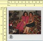 181 INSTANT PHOTO Two Women on Couch Smiling Fashionable Photograph on Table