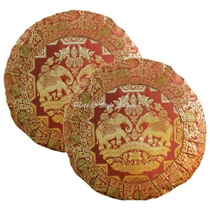 Decorative Home Decor 17 x 17 in Boho Cushion Cover Brocade Jacquard Pillow Case - Picture 1 of 8