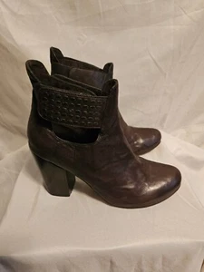Calleen Cordero Ankle Booties, Dark Brown. Size 7. Leather,  Hand Made NWOB - Picture 1 of 12