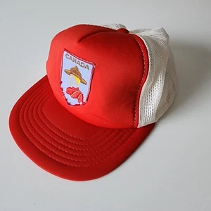 Vintage Canadian Mountie Baseball Cap Trucker Hat RCMP Mesh Snapback Police 80s - Imagen 1 de 14