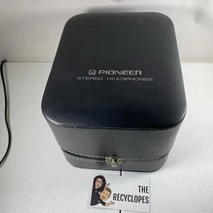 VINTAGE Pioneer Headphone CASE ONLY Stereo Headphones Storage 5 1/5" X 7" X 9" - Picture 1 of 8