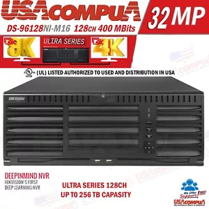 Hikvision 64CH 32CH NVR DS-9664NI-M8 DS-9632NI-M8 DS-96128NI-M16 32MP NVR 8SATA - Bild 1 von 11