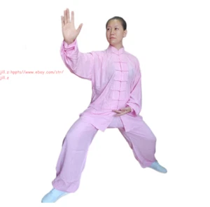 Tai Chi Uniform Kung Fu Martial Arts Suit Wing Chun Wushu Outfit Cotton Clothes - Picture 1 of 23