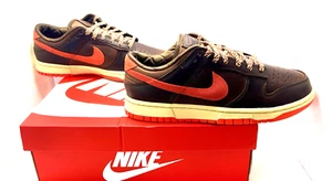 Nuevo en caja Nike Dunk Low Retro Marrón Claro Británico/Rojo Picante HQ3448-262 Para hombres Talla 9” - Imagen 1 de 17