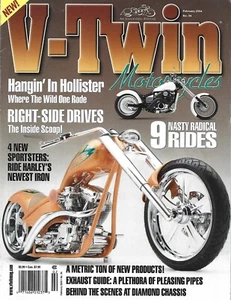 FEBRUARY 2004 V-TWIN MOTORCYCLES MAGAZINE NEWEST HARLEY HOLLISTER EXHAUST GUIDE - Picture 1 of 1