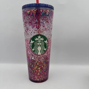 Globo brillante Starbucks pedrería personalizado y gráfico de rosas único en su clase - Imagen 1 de 4