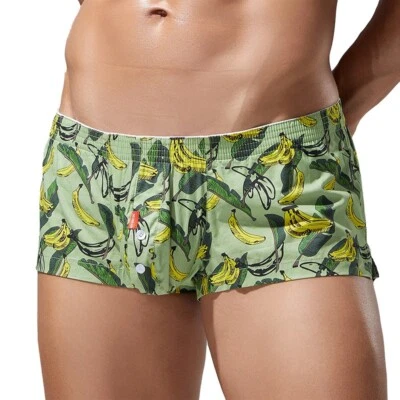 SEOBEAN Men's Low Rise Home pants Casual Shorts boxer underwear - Image 1 of 4