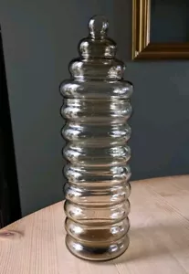 Holmegaard Primula Apothecary Jar Smoked Glass Canister Vase Danish Mid Century - Picture 1 of 10