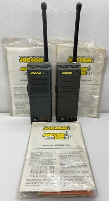Vintage Ritcon Jobcom Two-Way Radio LOT OF 2 UHF w/ Antennas + Manuals UNTESTED - Image 1 of 4