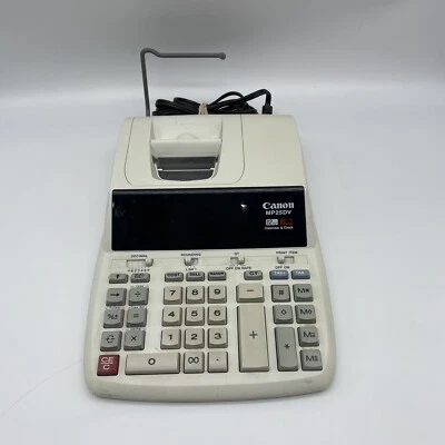 Canon MP25DV Desktop 12 Digit 2 Color Printing Calculator Needs Ink Ribbon Works - Image 1 of 4