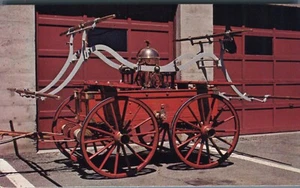 Weaverville California Model 1849 Lafayette Fire Engine Volunteer FD Postcard - Picture 1 of 2