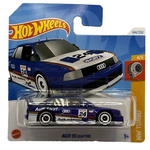 Hot Wheels Audi 90 Quattro Blue HW Turbo Number 144 New and Unopened - Picture 1 of 7