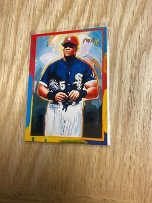 1997 Topps Gallery Peter Max Frank Thomas Chicago White Sox Card #PM6 - Image 1 of 4