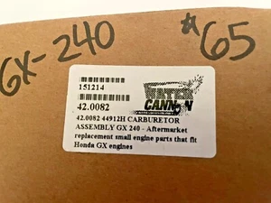 Cañón de agua carburador Honda GX240 ASSY 42.0082 envío prioritario gratuito - Imagen 1 de 2