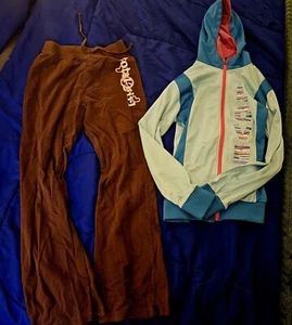 Girls Size Large 14/16 Clothes Lot Sweat Pants And Running Hoodie Jacket Winter - Picture 1 of 1