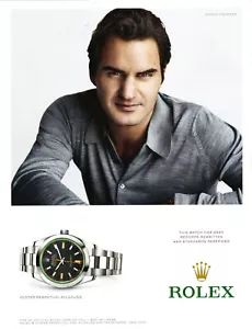 Roger Federer 2014 Magazine 8"" x 10"" stampa pubblicità/pubblicità/ritaglio stella del tennis - Foto 1 di 1