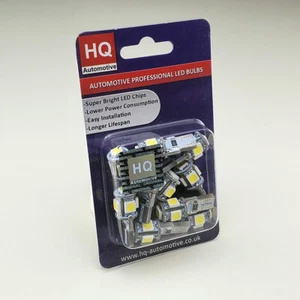 HQ Automotive Car LED Bulbs 12V SMD-5050 W5W T10 501 CanBus WHITE 10pcs - Picture 1 of 6