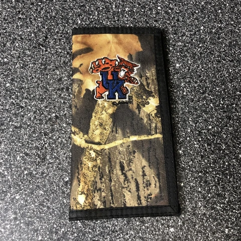 NCAA University Kentucky Wildcats Mens Nylon Camo Wallet Card Holder Licensed Cover