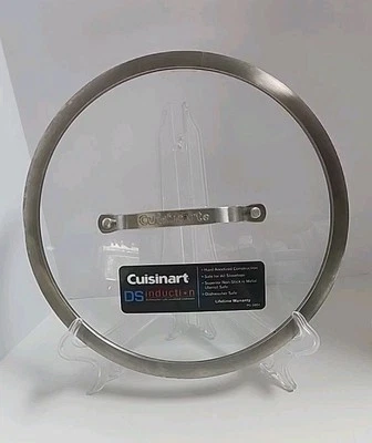 Cuisinart DS Induction Glass LID 10" Hard Anodized Construction Doshwasher Safe - image 1 of 4