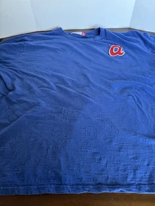 Mitchell & Ness Atlanta Braves 4XLB Langarm T-Shirt Blau Vintage Logo - Bild 1 von 10