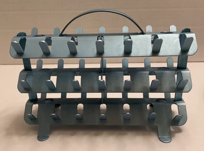 Vintage Zierold Aluminum Blue 42 Spool Sewing Thread Caddy Rack Holder USA - EUC - Image 1 of 4