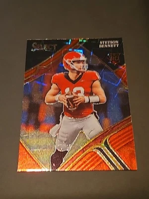 2023 Panini Select Draft Picks - Field Level Stetson Bennett #125 Red Lazer... - Image 1 of 4
