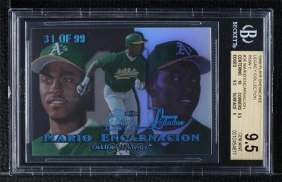 1999 Flair Showcase Row 1 Legacy Collection /99 Mario Encarnacion #36L Rookie RC - Image 1 of 2