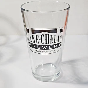 Lake Chelan Brewery Manson, WA bicchiere da birra pinta 16 oz alto 5 7/8" - Foto 1 di 4