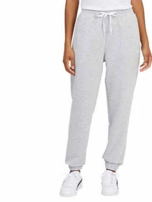Puma Mujer Terry Jogger Bolsillos Laterales Gris Claro Jaspeado Foto 1 de 2
