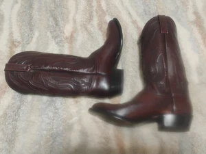 Vintage Lucchese 2000 Kalbsleder Cowboystiefel Herren Größe 9D #T3095 - Bild 1 von 15