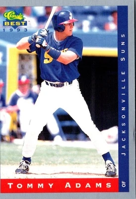 1993 Classic Best Tommy Adams #178 Jacksonville Suns Baseball Card - Image 1 of 2