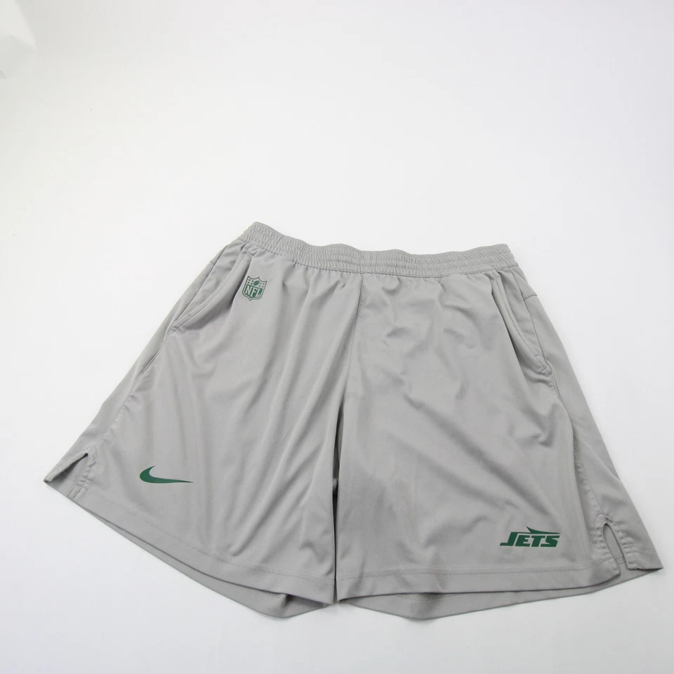 Pantalones Cortos de Práctica New York Jets Nike Dri-Fit Para Hombre Gris Usado Foto 1 de 1