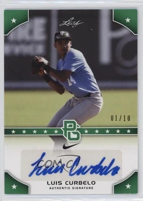 2015 Leaf Perfect Game National Showcase Green /10 Luis Curbelo #PG-LC1 Auto - Image 1 of 2