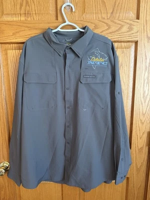 Cabela's Gray Guidewear Fishing Shirt. NTC - UPF 30. Men's - Size 2XL Hunt Camp - Image 1 of 4