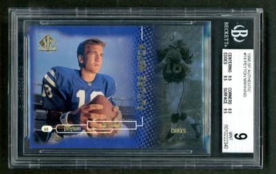 1998 SP Authentic Peyton Manning Future Watch RC 353/2000 BGS 9 MINT HOF - Image 1 of 2