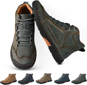 Cryonessa Boots for Men,Cryonessa Men's Comfortable Handmade Leather Boots - Picture 1 of 23