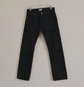 Vintage Levis 501 XX Jeans Men's Tag 32x34 Black Straight Leg Button Fly 32X33  - Picture 1 of 9