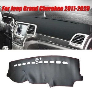 Leather Car Dashboard Cover Dash Protector Mat For Jeep Grand Cherokee 2011-2020 - Picture 1 of 9