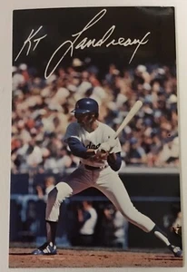 Vintage Ken Landreaux L.A. Dodgers Postcard - Picture 1 of 2